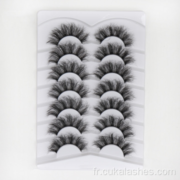 7 paires de cils moelleux 3D Silk Lash